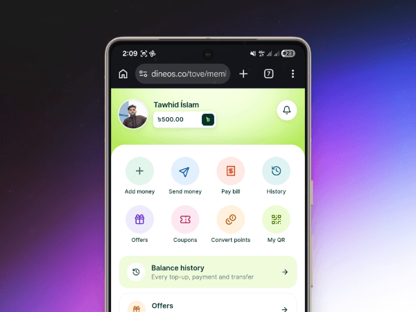 মেম্বারশিপ কার্ড Wallet: ব্যবহারবিধি, টাকা জমা ও বিল পরিশোধ