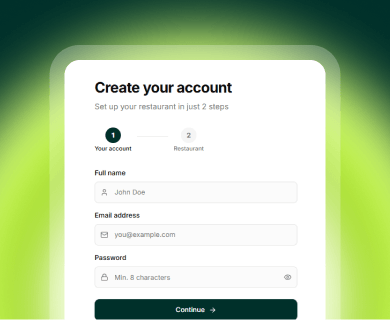 Create your account
